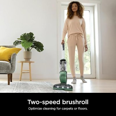 Shark SV1114 Rotator Freestyle Upright Bagless Cordless Stick Vacuum with Precision Charging Dock for Carpet, Hard Floor and Pet with XL Dust Cup and 2-Speed Brushroll, Green/Grey (Renewed)