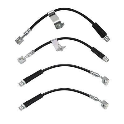 TRQ Front & Rear Brake Hose Set Compatible with 2004-2012 Chevrolet Malibu 2005-2010 Pontiac G6 2007-2009 Saturn Aura