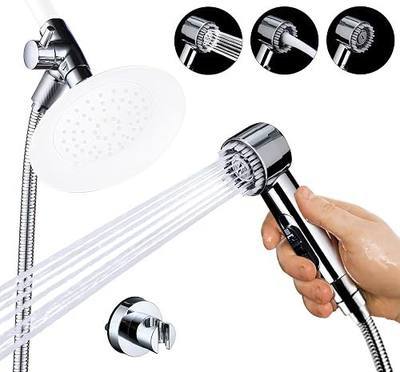High Pressure3 Mode Dog Shower Attachment with ON/OFF Switch | With ON/OFF Switch, 100 Inches Extra Long Hose, Easy to Install, Indoor & Outdoor Use, No-Drill Hook Mount