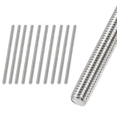 M4 x 120mm Fully Threaded Rod & Studs, 304 Stainless Steel Right Hand Threads Rods, M4-0.7 Thread Pitch for Anchor Bolts, Clamps, Hangers and U-Bolts 10pcs