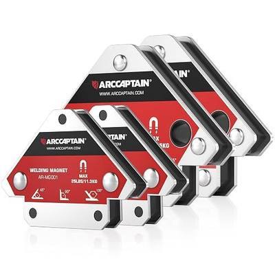 ARCCAPTAIN Welding Magnets 25LB&55LB 4Pcs Welding Magnet Set, Magnetic Welding Holder, Holding Power Welding Accessories