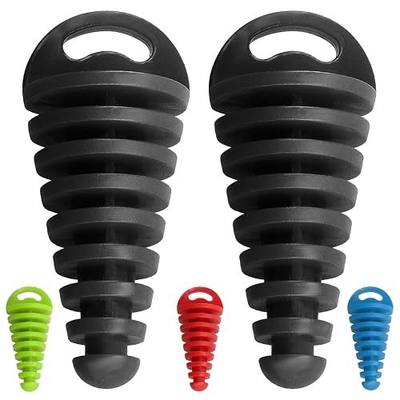 2 Pcs Muffler Exhaust Wash Plug Aftermarket Replacement Parts Fit for 2 Stroke Motorcycle Dirt Bike. (Black)