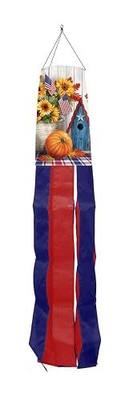 Fall American Autumn Windsock Wind Twister 40" x 6" Briarwood Lane