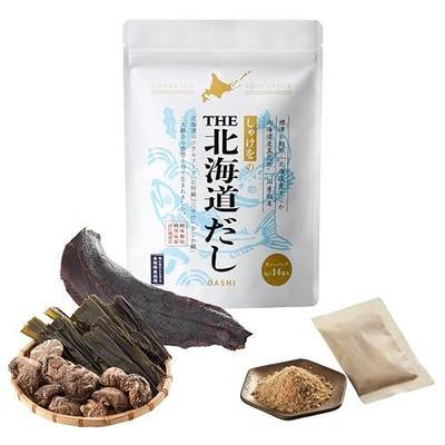 Hokkaido Dashi ー Japanese Soup Stock with Wild Rockfish, Salmon, Kelp (Kombu) & Shiitake Mushroom | Additives, Sustainable Ingredients, Rich Umami | (14 Sachets, 1 Pack)
