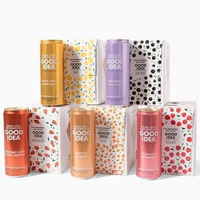 GOOD IDEA Sparkling Water – Supports Metabolism, Balances Blood Sugar, Activates GLP-1 Naturally – Science-Backed Functional Beverage – No Caffeine, No Sugar – Five Flavor Variety Pack (30 Cans, 5 Flavors, 12 oz)