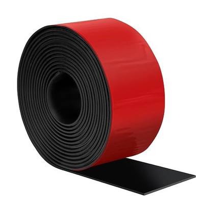 Self Adhesive Neoprene Rubber Strips with Adhesive Backing | Rubber Tape, Rubber Gasket Material, Self Stick Rubber Gasket Pads for DIY Seals, 2" Wide x 1/16" Thick x 120" Long