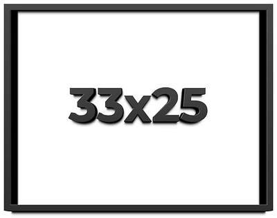 33x25 Shadow Box Frame Black | 2 Inches Deep Shadowbox with 1 3/4 Inch Usable Depth | UV Resistant Acrylic Front, Acid Free Backing, and Hanging Hardware | Whittaker Picture Frame Style