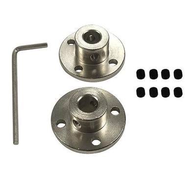 BRINGSMART 2pcs 8mm Flange Coupling with Wrench High Hardness Shaft Coupler | BRINGSMART 2pcs 8mm Flange Coupling with Wrench High Hardness Shaft Connector Rigid Axis Model Coupler Fitting A58 Motor