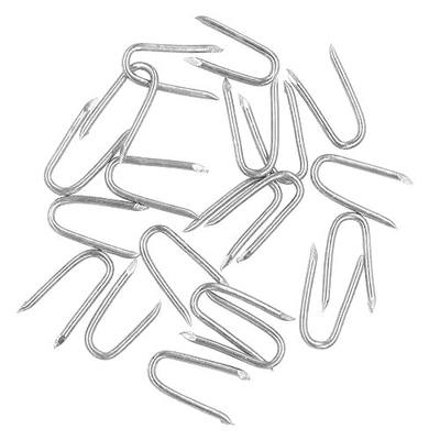 Wire Fencing Galvanised Staples (260 pcs),Chicken Wire Fencing Staple | Horseshoe Nail Set - Securely Attach Chicken Wire Netting Wire Mesh to Fences or Posts