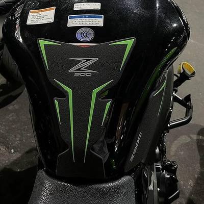 TZMAPU Compatible Kawasaki Z900 GasTank Pad,Motorcycle Tank Protector, Non-Slip Fuel Tank Stickers Kit Rubber Protective Pads (Black)