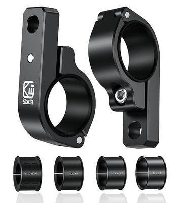 VAZESWIN 2PCS Aluminum Alloy Light Bar Mounts, Light Bar Mounting Brackets | 360° Adjustable Roll Bar Clamps for 0.875"/1"/1.125"/1.26"/1.375" Handlebar Round Rails, for Motorcycle ATV UTV Boat Truck