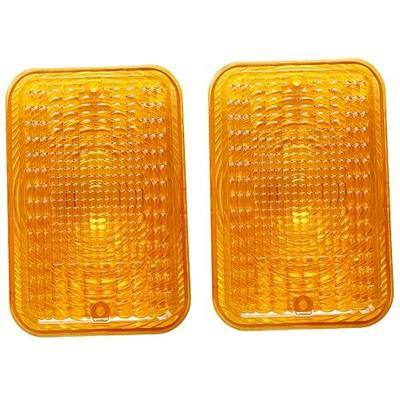 BLUESUNSOLAR 2X Amber Lens LVU18745 Tail Light Lens Replacement for John Deere Tractor 1023E 1025R 1026R 2025R 2027R 2032R 2038R 2305 2320 2520 2720 (2PCS-LVU18745)