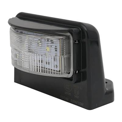 LED License Plate Light for RV Jeep Off-Road Trailer Trucks UTV ATV Boat Number Plate Lamp Trailer Light Waterproof 12V/24V DC License Tag Lights (Black Housing)