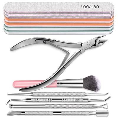 Nail File and Buffer, TsMADDTs Manicure and Pedicure Tool Kit with Files and Buffers Block Set, Polish Buffer, Cuticle Pusher, Cuticle Nipper, Peeler, File Lifters for Toenail,13 pcs Nail Care Kit