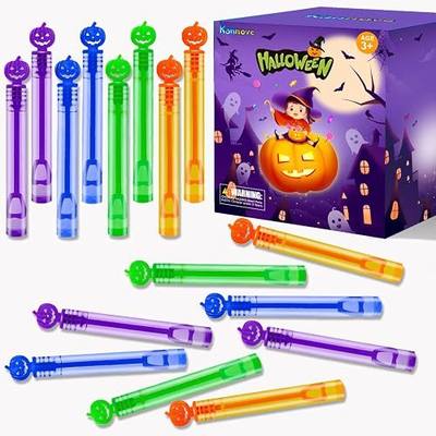 32PCS Halloween Party Favors Goodie Bag Stuffers,Mini Bubble Wands for Kids | Halloween Trick or Treat Bags Boo Basket Bucket Fillers for Toddlers, Class Games Prizes Toys Gifts Activities Supplies