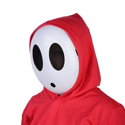 Monisorly White Shy Guy Mask Girl Halloween Mask Full Face Mask Costume Cosplay Prop Accessories