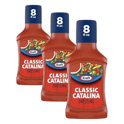 Kraft Classic Catalina Salad Dressing (8 fl oz Bottle) (Pack of 3)