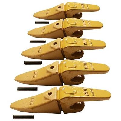 BDI Wear Part Assembly 230X156 Backhoe Shank + X156T Bucket Teeth/w P156 Flex Pin Compatible with Bobcat for Skid Steer and Caterpillar Style Mini Excavator-5Set