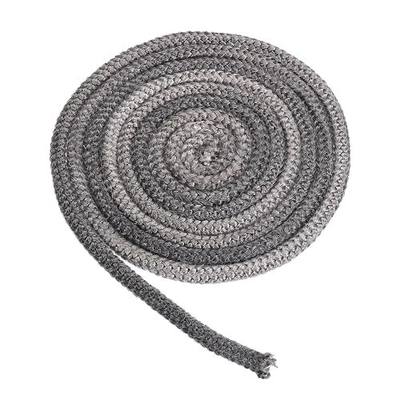 PATIKIL 3/8"x 118" Wood Stove Gasket, Graphite Fiberglass Round High-Temperature Resistance Seal Rope Replacement for Stoves Fireplace Door, Black