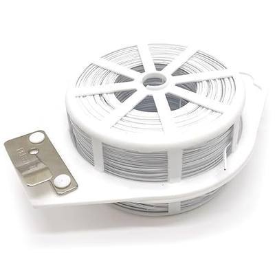 656ft (200m) Twist Ties, Garden Plant Ties with Cutter, Reusable Multifunctional Plant Ties, Fixing Vines Plant Support for Gardening Home Office(White)