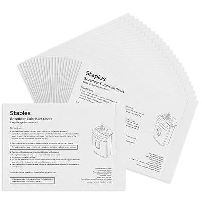 TRU RED Shredder Lubricant Lubricating Sheets, Reduces Friction & Noise, Keeps Blades Sharp, Pack of 48