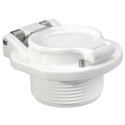 Swimables Spring Loaded Free Rotation Snap-Lock Vac Lock Replacement | Wall Fitting Compatible With Zodiac, Hayward and Pentair Pool Cleaners | Heavy Duty Pool Return Line Accessories (White)