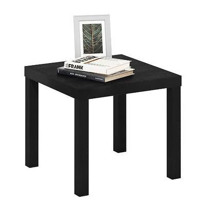 Furinno Classic Homey Square Parsons Side End Table, 1-Pack, Black
