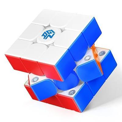 GAN 356 ME, Speed Cube 3x3 Magnetic Puzzle Toy with 48 Magnets GES Pro+ Customized 12 Tension Settings, Ideal for Children Kids Adults, GAN 356 M Upgraded Version, Frosted Version | Smooth turning, easy control, 12 tension settings, focus training toys, gift-ready choice for cubers beginners adults