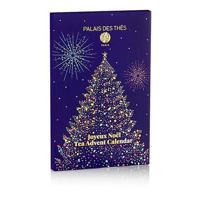 Palais des Thés - Tea Advent Calendar - Holiday Collection | 24 Premium French Delightful Tea Bags | Black, Green, Single Estate, Herbal & Rooibos Teas