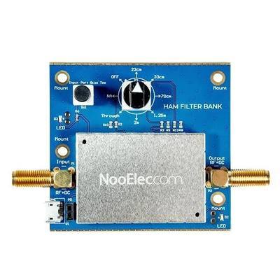 Nooelec Ham Filter Bank Barebones - Multiband Radio Module with 5 Separate Bandpass Filters and Passthrough. Operates at 5 Common ISM Frequencies to Cover the 2m, 1.25m, 70cm, 33cm, and 23cm Ham Bands