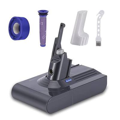 6000mAh V8 Replacement Battery 21.6V - Compatible with V8 Animal V8 Absolute V8 Fluffy V8 Motorhead V8 Carbon Fiber Cord-Free Handheld Vacuum (V8, 6000mah)