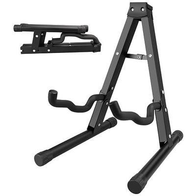 DkOvn 1/2/4 Pack Folding Guitar Stand, with Non-Slip Rubber and Foam Arms | for Acoustic Guitar, Electric Guitar, Bass, Ukulele, Banjo