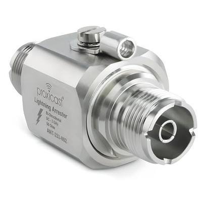 Proxicast Coaxial Lightning Arrester/Suppressor with UHF SO-239 Female Connectors - Pro-Grade Coax Cable Surge Protector for RF, HF, VHF, UHF, CB, Ham, Two-Way Radio and Other Antennas (ANT-233-002)