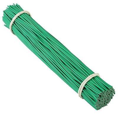Tangyinrd 200 Pcs 6 inch Garden Twist Tie, Round Plastic Twist Ties for Plants, Vines and Wrapping Cords or Christmas Tree Gardening Plants Growth and Care, Office Home Cable Organization (Green)