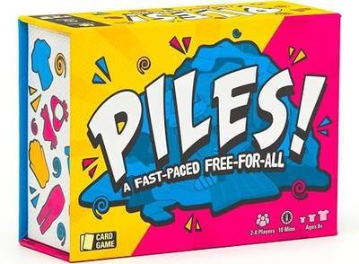Lost Boy Entertainment Piles – Card Games – Family Games – for Kids 8 and Up – for Adults – Family Game Night – Travel & Memory Game – Party Games – 10 Mins