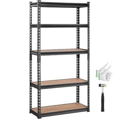 VEVOR Storage Shelves 5-Tier Adjustable 2000 lbs 30"x12"x60" Shelving Unit | Heavy Duty Garage Storage Metal Utility Rack Shelf for Kitchen, Pantry, Basement, Bathroom, Laundry, Living Room, Warehouse
