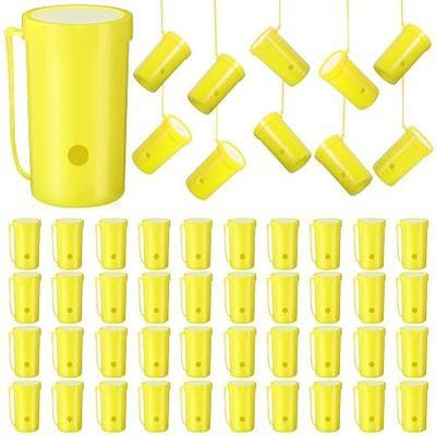 Jenaai 50 Pcs Mini Air Horn 3 Inch Noisemakers for Sporting Events Fun Stadium Loud Noise Maker Blow Horn Noise Whistle with Lanyard for Birthday Party Celebrations Goodie Bag(Yellow)