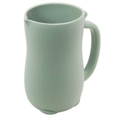 mandoo Baby Bath Rinse Cup - Food Grade Silicone - Shampoo & Body Washing Rinser Cup for Kids with Easy Grip Handle to Rinse Baby Shampoo and Soap - Baby Essentials (Light Green)