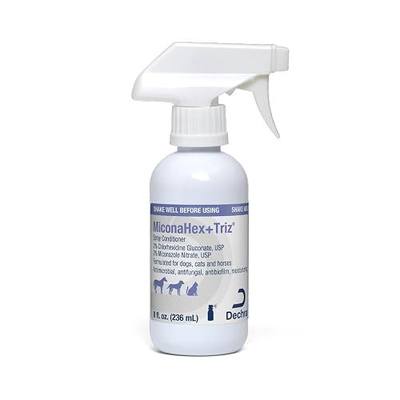 MiconaHex+Triz Spray Conditioner for Dogs, Cats and Horses, 8 oz, Clear | Antibiofilm, Moisturizing; Packaging May Vary