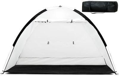 Portable Spray Paint Booth Tent: PLANTIONAL Spray Shelter with Waterproof Floor, Mesh Screen & Rear Vent, Hobby Paint Shield Tool Painting Station, Paint Tent for Spray Painting Furniture DIY, 7x4x4ft