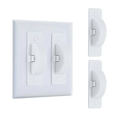Roxiuc Switch Cover Guard - Child Proof Light Switch Cover (White, 2pc)