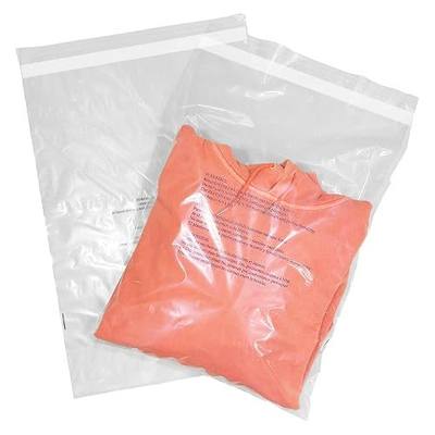 Innovative Haus Self Seal Clear Poly Bags for Shipping, 14" x 20", 100 Pack | Suffocation Warning Printed, Permanent Adhesive Strip, Tamper Resistant, 1.6 Mil, Packaging T-Shirts and Clothing
