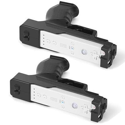 GLCONN Motion Plus Gun Compatible with Wii and Wii U Controller, Gaming Accessories for Wii and Wii U Games - Set of 2