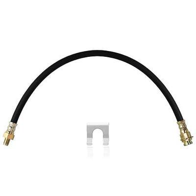 18 Inch Rubber Brake Hose, 3/8"-24 Flexible Hydraulic Brake Line | High Strength and Easy to Install Hydraulic Hose