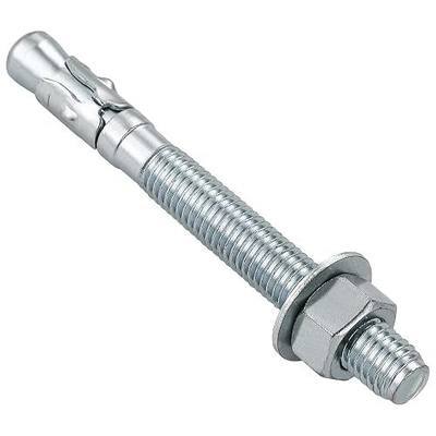 Wensilon 3/8x4" 10Pcs Inch Standard Fasteners for Heavy-Duty Zinc Wedge Anchors for Cement and Concrete