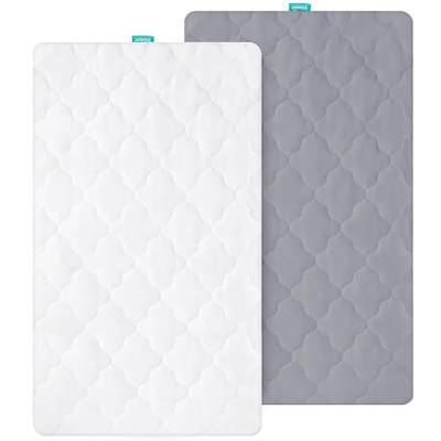 Bassinet Mattress Pad Fits 19 x 33 Baby Delight, BabyBond, Cowiewie, YADAQE | Fits KoolaBaby, Angelbliss, Maxi COSI and Dream On Me Skylar/Lotus Bassinet, Ultra Soft, 2 Pack