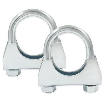 1-1/4'' U Bolt Muffler Exhaust Clamp, Pack of 2 | Heavy Duty, Saddle Style U-Bolt