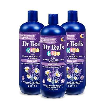 Dr Teal's Kids 3-in-1 Sleep Bubble Bath, Body Wash & Shampoo with Melatonin & Essential Oil, Lavender Scent, 20 fl oz (Pack of 3)