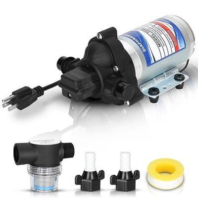 Industrial Diaphragm Water Pump 2088-594-154, 198GPH, 115V AC, 1/2in, Portable Electric Utility Water Pump 45PSI/3.1Bar, 3.3GPM/11.4LPM, Fit for Beverage and Water Applications, Water Pressure