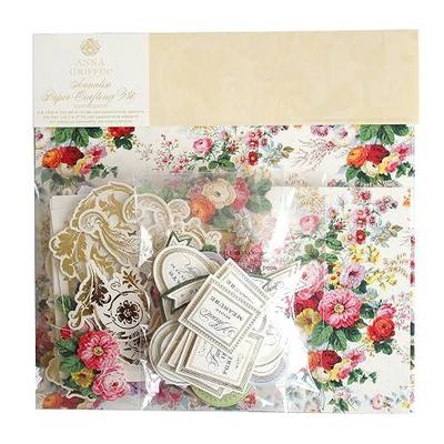 Anna Griffin Annalise Papercrafting Kit - Comprehensive Floral Design Crafting Set with 138 Pieces Including 3D Embellishments & Double-Sided Cardstock